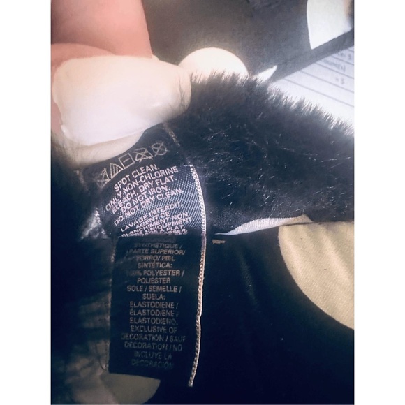 Victoria's Secret Womens Black White Polka Dot Satin Slippers Size S (5-6) - Picture 6 of 8